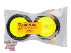 GMY20-S25#Buggy Komplettrad M20 BLOCK  gelb in S25 Synthetic Com