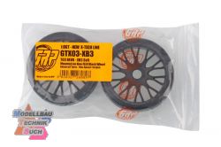 GTX03-XB3#GRP 1:8 GT XB3 Profil T03 REVO Komplettrad Soft schwar