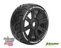 LOUT3285VB#GT-Tarmac MFT-Reifen supersoft,Felge schwarz 17mm (2)