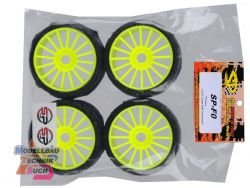 SP-F0-RADIAL#Hohlkammer 4 St�ck, Neongelb, F3 Super Soft Mischun