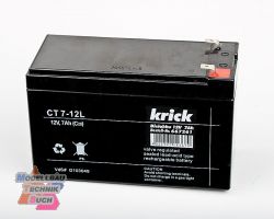 667261#Krick 667261 Bleiakku 12V / 7Ah