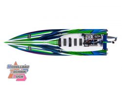 TRX103076-4-GRN#SPARTAN SR 36-Zoll Rennboot Brushless RTR, gr�n