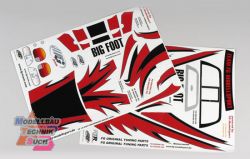 6195#Dekorbogen f�r Monster-Truck, Set