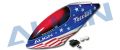HN6076#Haube lackiert, American Flag
