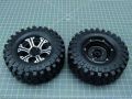 010-20330#48.2mm CNC Alu-Felgen Reifen Set D90