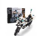 C51023W#Cada Polizei Bausteinmotorrad