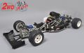 10008#F-1/5 Competition 2WD, glasklare Karosserie, Zenoah 26cc
