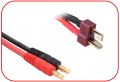 3040073#Ladekabel 4mm Goldkontaktstecker - T-Plug 300mm