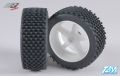 6409/06#Mini-Block H / OR-Reifen, verklebt, wei�, 2St.
